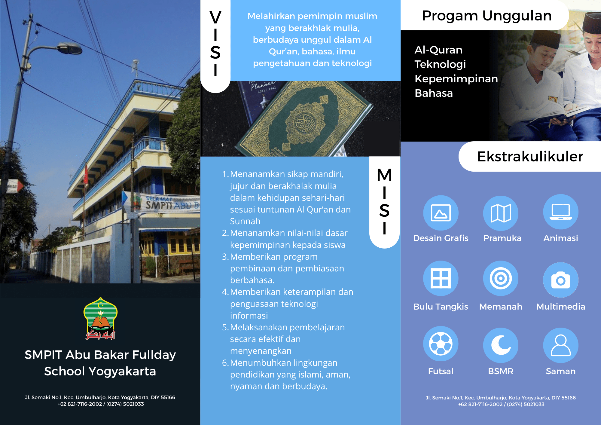 You are currently viewing Grafis Brosur Sekolah – Mujadida Islamiya Azzahra – 7K