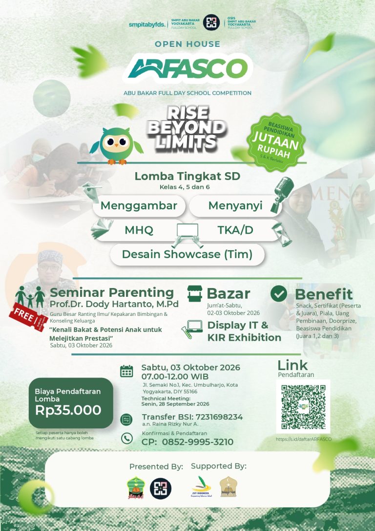 Read more about the article ARFASCO 2026 Hadir, Padukan Kompetisi Siswa, Seminar Parenting, dan Pameran Kreativitas
